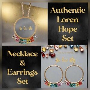 🆕Authentic Loren Hope Necklace and Earrings At Awesome Prices To Buy Now & Save